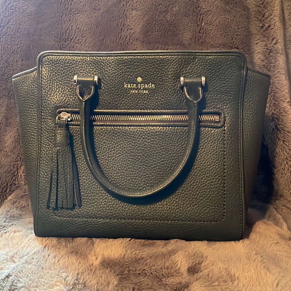 Kate spade pebbled leather medium satchel